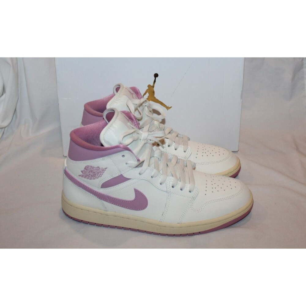Nike Women’s Air Jordan 1 Mid Sail/Orchid-Muslin Brand NIB Size US 11 EU 43